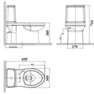 Bồn Cầu American Standard VF-1858PL 2 Bồn Cầu American Standard VF-1858PL - Hình ảnh 2