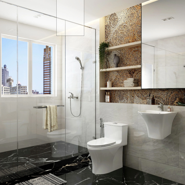 Bồn cầu 1 khối Viglacera HL2 3 Bồn cầu 1 khối Viglacera HL2 - Hình ảnh 3