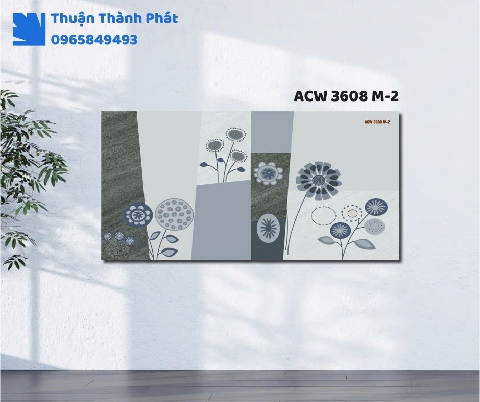 Gạch ốp tường ACW 3608 M-2 men mờ hoa văn đẹp