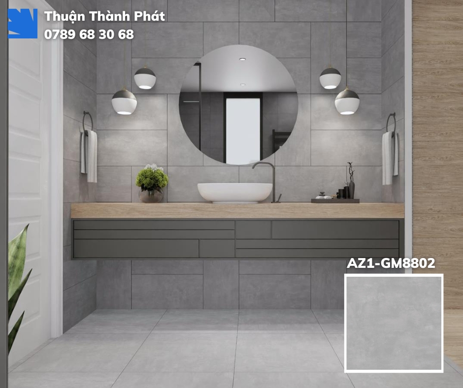 Gạch lát nền AZ1-GM8802 – Phong cách công nghiệp hiện đại