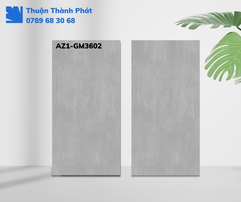 Gạch lát nền AZ1-GM3602 màu xám vân xi măng 30x60