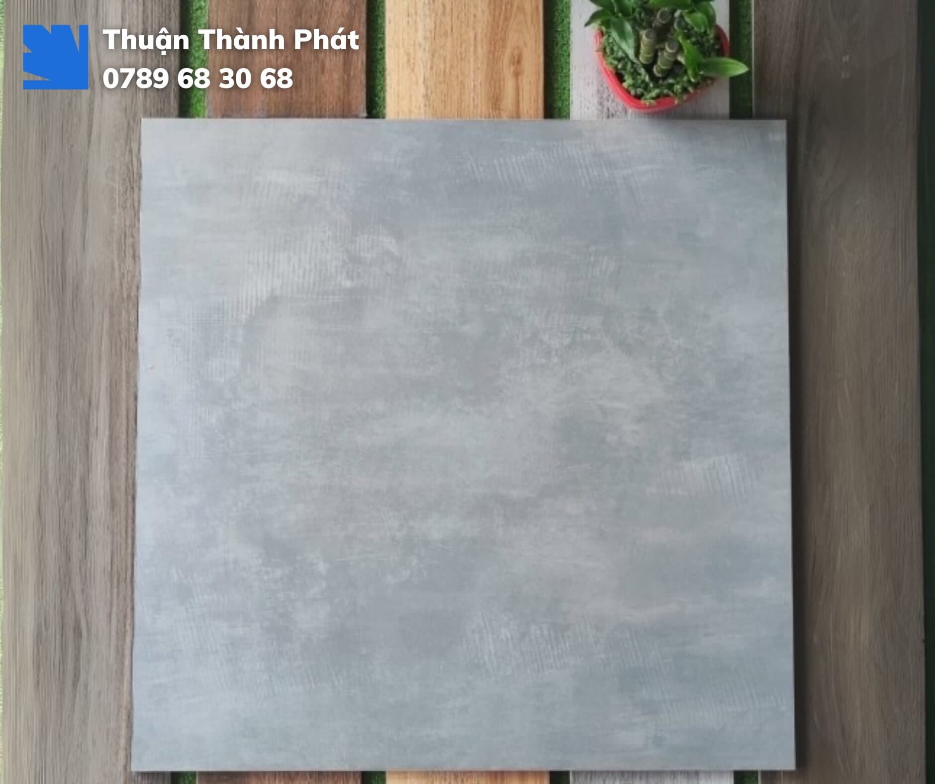 Bề mặt men matt mịn gạch AZ1 GM6602 – Vân xi măng tự nhiên tinh tế