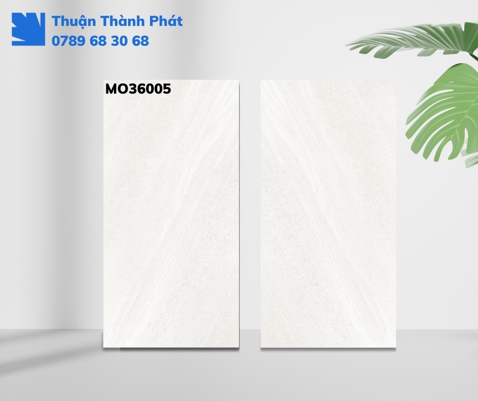 Gạch ốp lát MO36005 granite trắng xám vân sáng