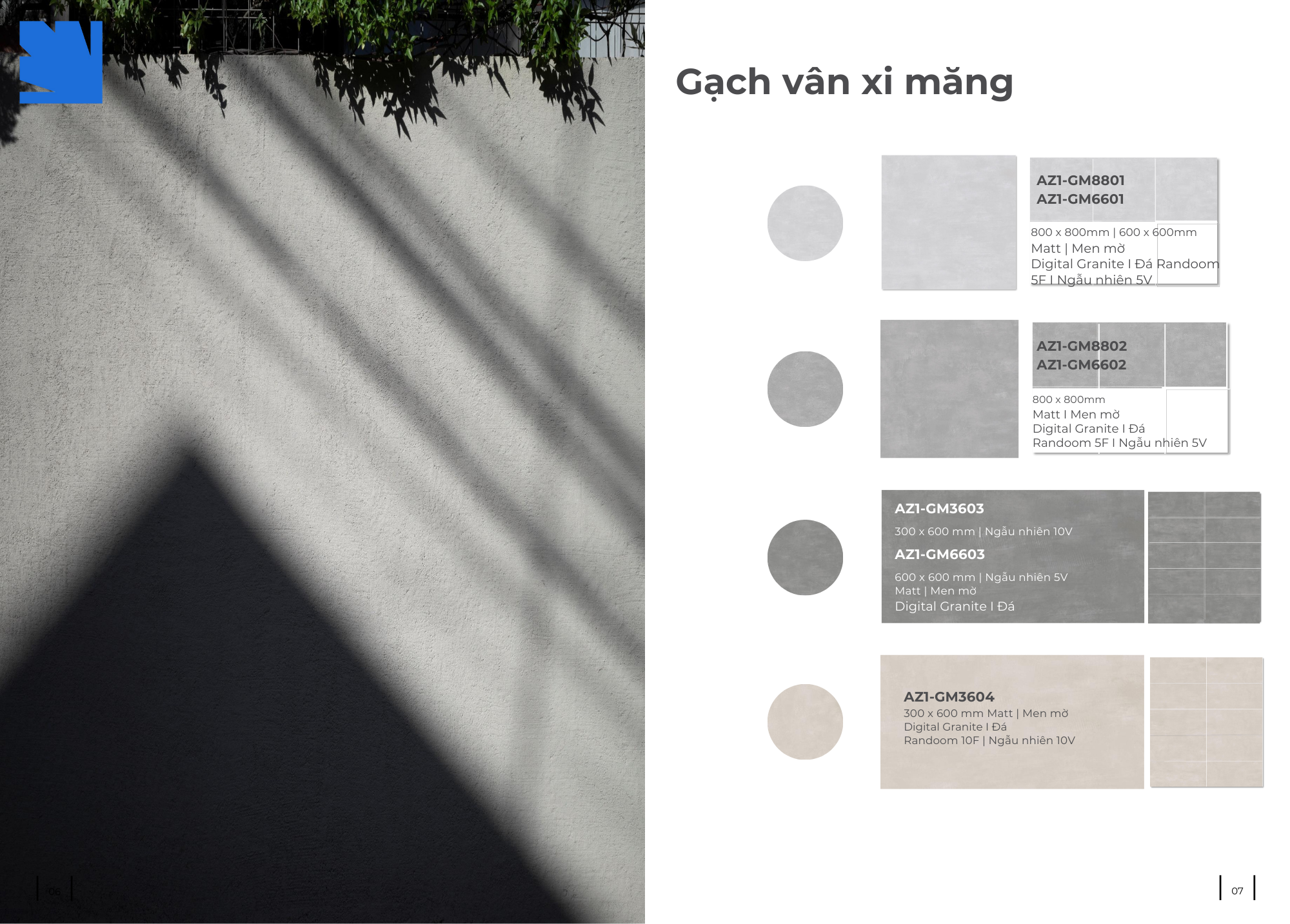 Chi tiết bề mặt gạch AZ1 GM8801 men matt – Vân đá tự nhiên tinh xảo