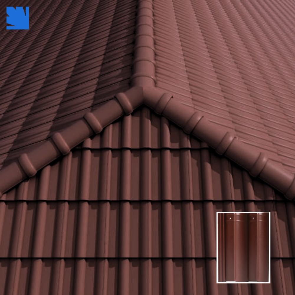 Ngói TITAN004 Đồng Tâm với thiết kế sóng lớn và lớp men cao cấp