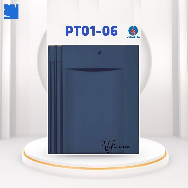 Ngói lợp PT01-06 Viglacera trên mái biệt thự, màu xám nhạt matt, chống thấm bền đẹp