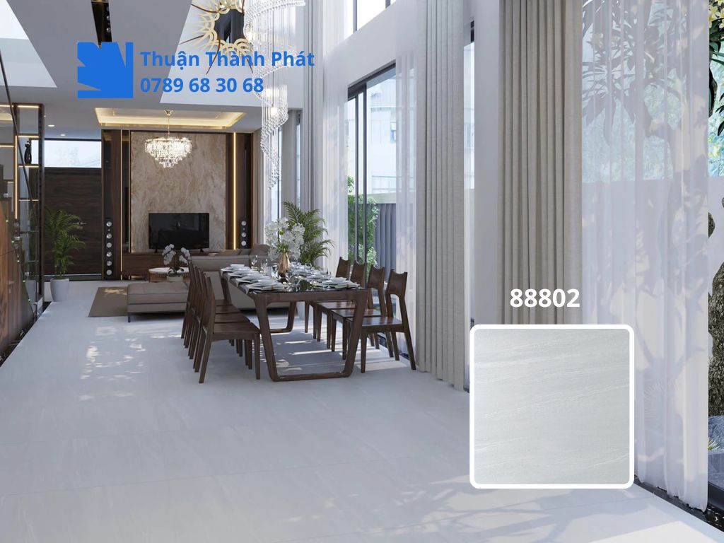 Gạch lát nền Feliz 88802 lát nền phòng khách hiện đại