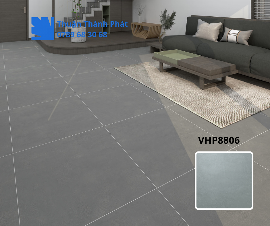 Gạch lát nền Viglacera VHP8806 80x80 lát phòng khách hiện đại