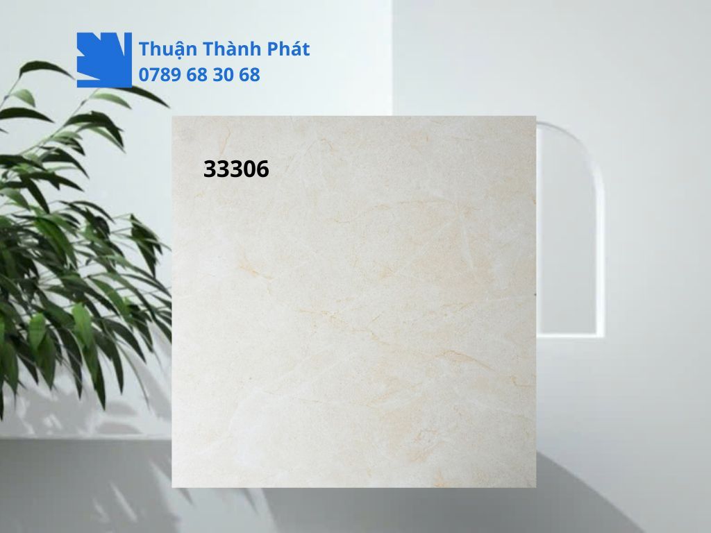 Gạch lát nền Hoàn Mỹ 33306 tông be sáng