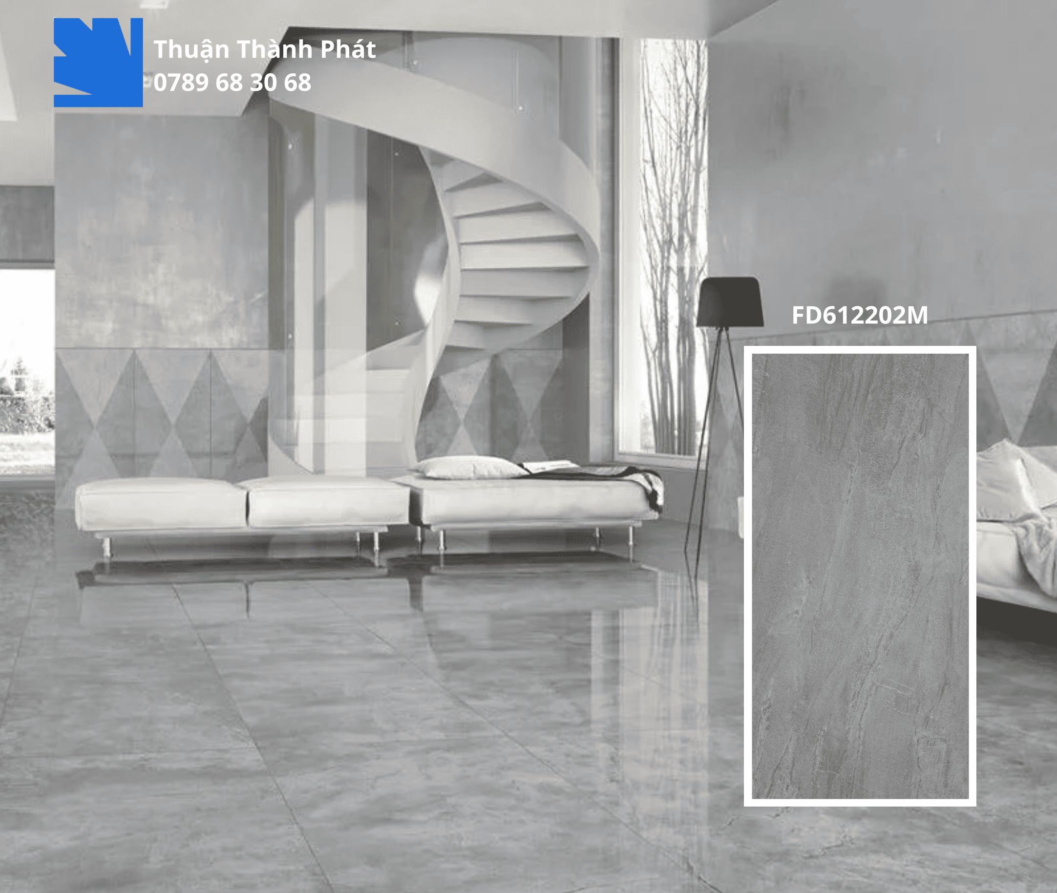 Gạch Ốp Lát FD612202M Feliz Tiles 60x120 phối cảnh