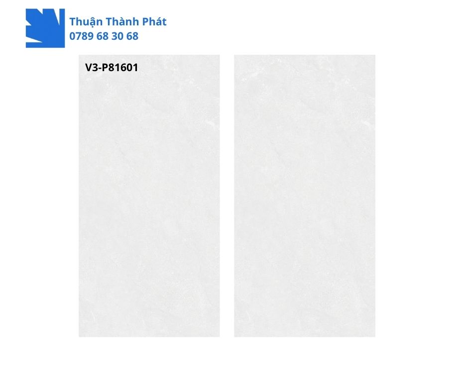 Gạch Ốp Lát Viglacera V3-P81601 3 Gạch Ốp Lát Viglacera V3-P81601 80X160 tông trắng bóng lát phòng khách chống trầy
