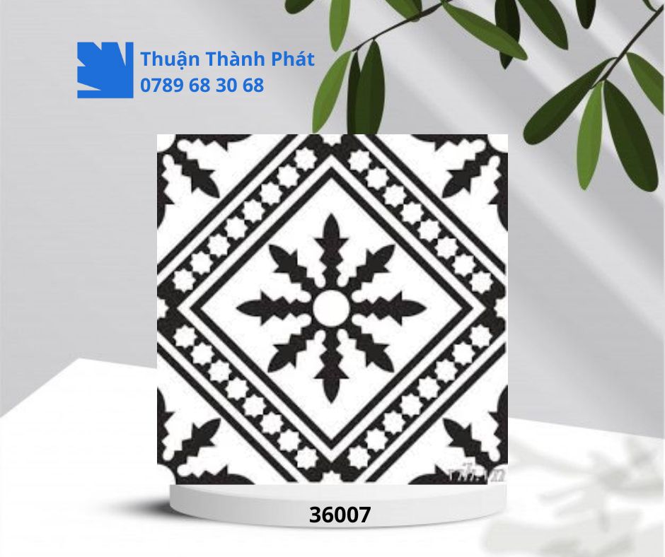 Gạch ốp lát Hoàn Mỹ 36007 họa tiết phối mosaic cổ điển