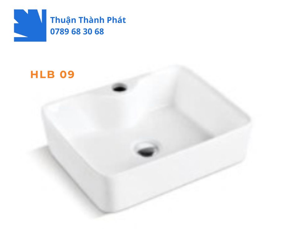 Lavabo đặt bàn Haphako HLB 09 sứ cao cấp bền đẹp