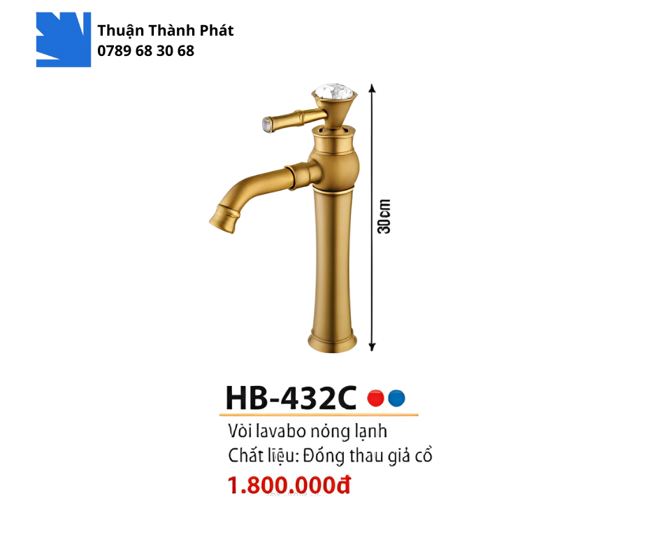 Vòi Lavabo Nóng Lạnh Haphako HB-432C