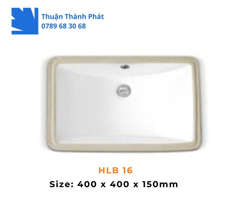 Lavabo âm bàn đá Haphako HLB 16 Thiết kế thanh lịch, gọn gàng
