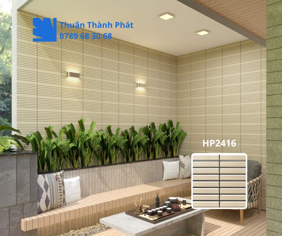 Gạch ốp lát dacera HP2416 màu kem thanh lịch