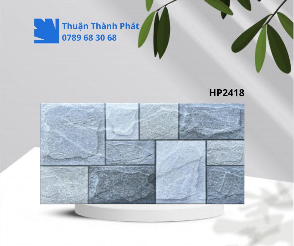 Gạch ốp lát dacera HP2418 Tông xám vân đá mờ hiện đại