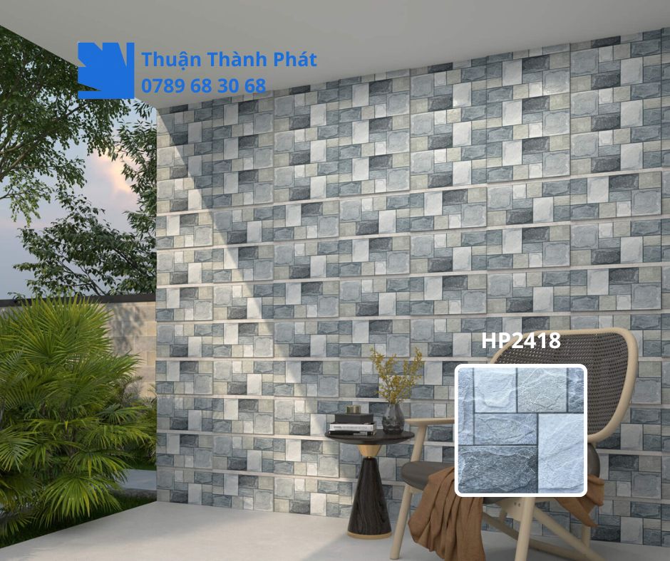 Gạch ốp lát dacera HP2418 Bề mặt men mờ chống bám bẩn