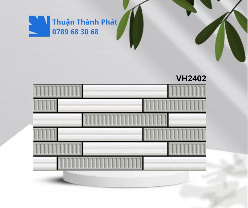 Gạch ốp lát dacera VH2402 phối sọc nhám và bóng