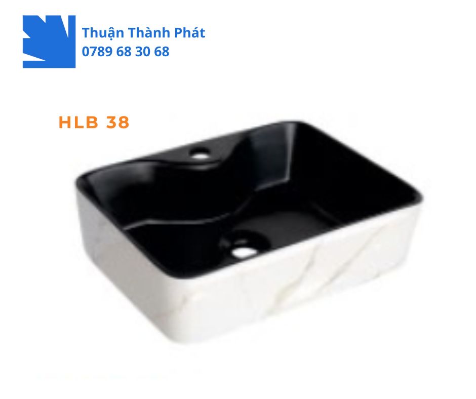 Lavabo đặt bàn Haphako HLB 38 Vẻ đẹp mạnh mẽ, sang trọng cho phòng tắm hiện đại.