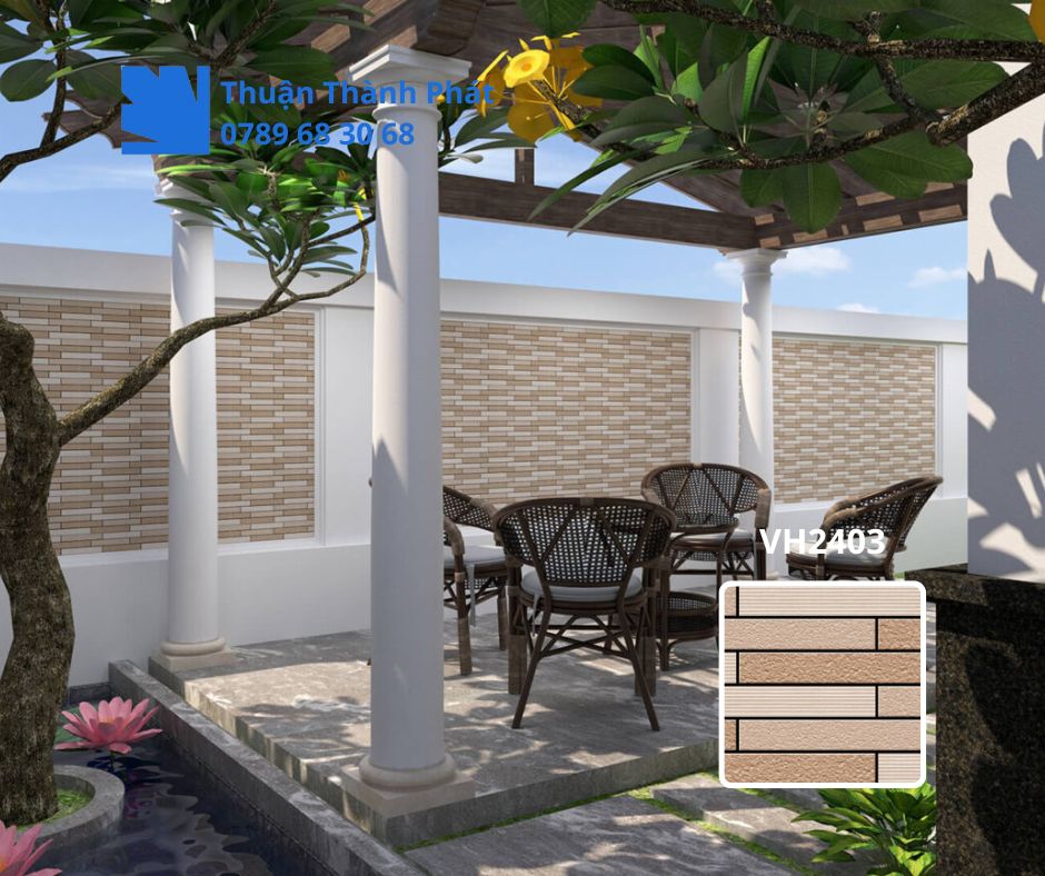 Gạch ốp lát dacera VH2403 Bề mặt gạch tạo chiều sâu