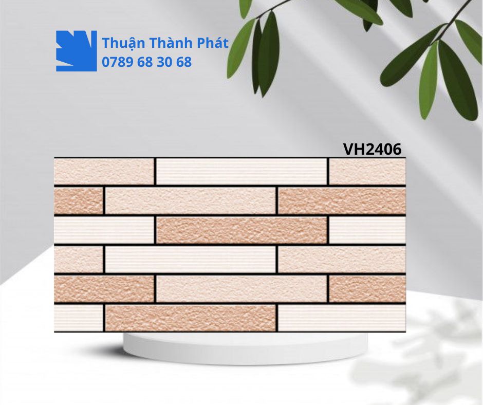 Gạch ốp lát dacera VH2406 trắng xám sọc phối