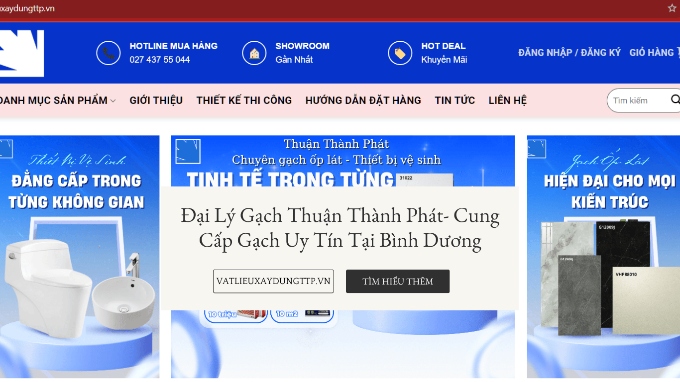 Gạch ốp lát cao cấp tại đại lý Thuận Thành Phát