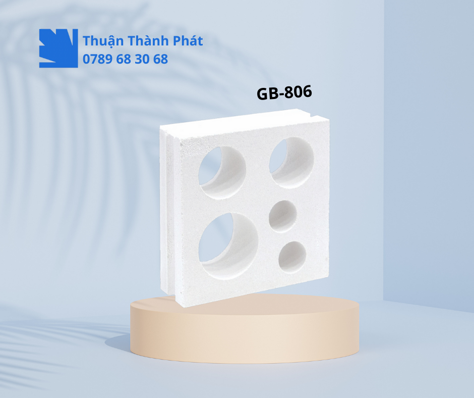 Gạch bông gió GB-806 dùng làm vách ngăn nghệ thuật trong nhà