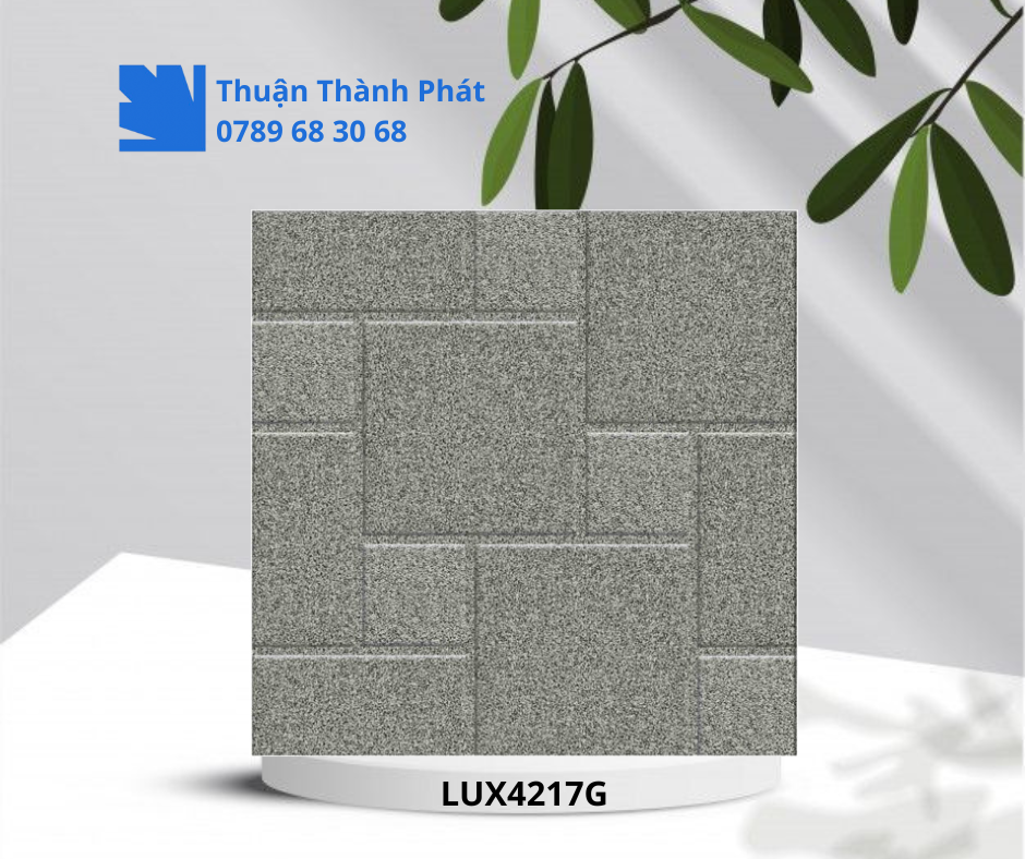 Gạch ốp lát LUX4217G màu ghi sáng
