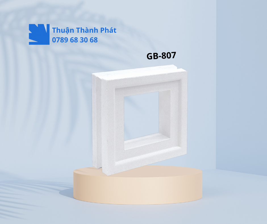 Gạch bông gió GB-807 hoa văn vuông hiện đại