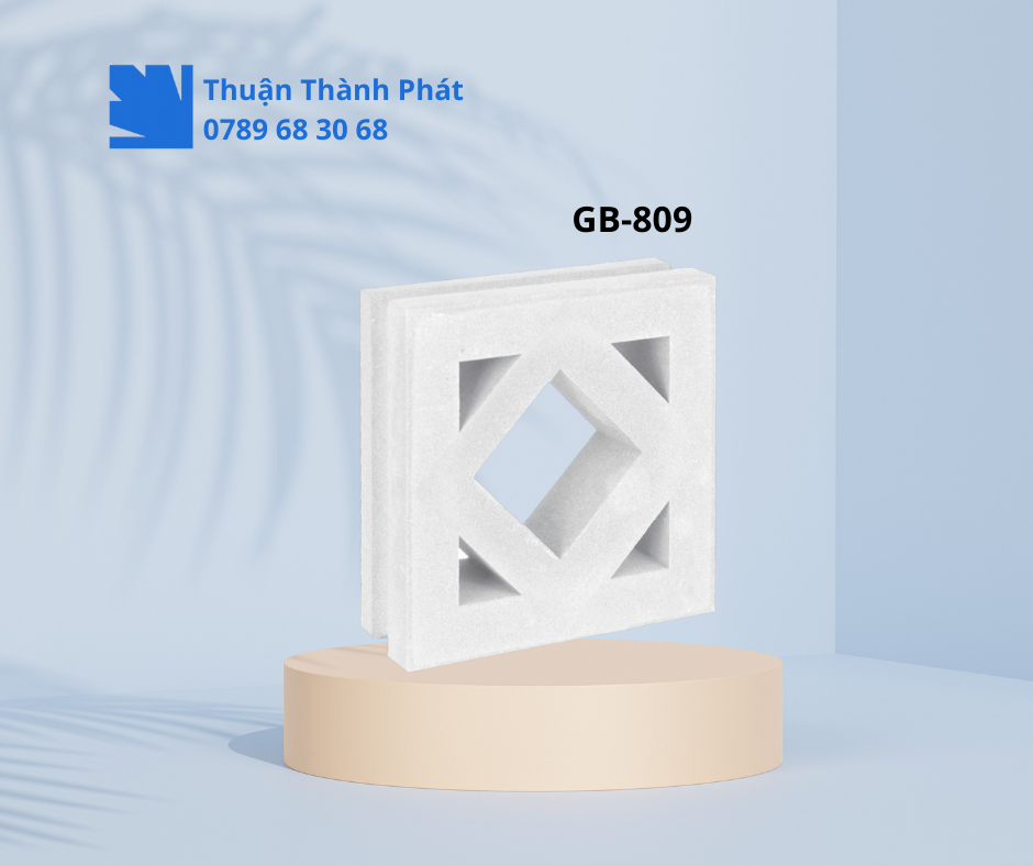 Gạch bông gió GB-809 Chiều sâu hoạ tiết