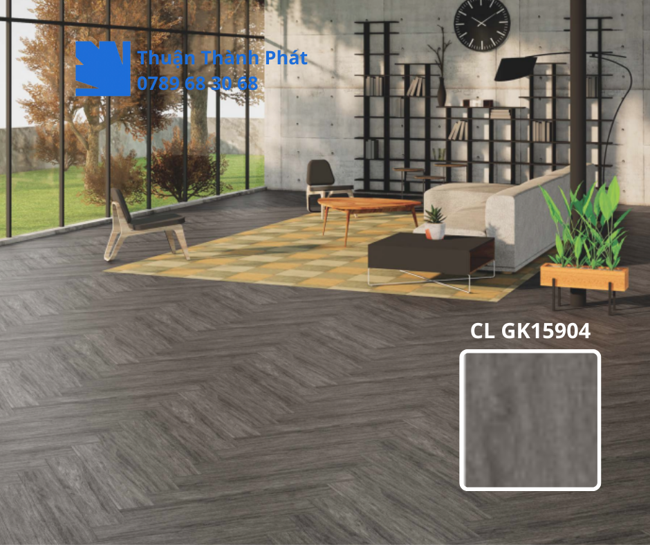 Gạch ốp lát Viglacera CL GK15904 lát phòng khách