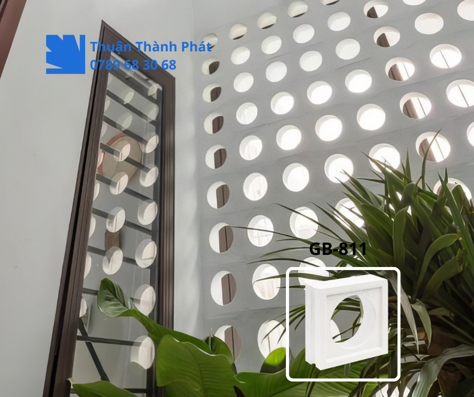 Gạch bông gió GB-811 Vách thông gió