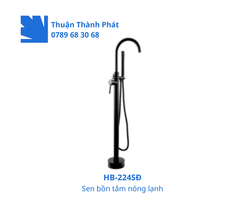 Sen bồn tắm nóng lạnh HB-224SĐ Tay gạt & đầu van chống rò rỉ