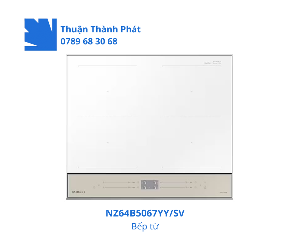 Bếp từ âm NZ64B5067YY/SV thiết kế Bespoke màu trắng sang trọng