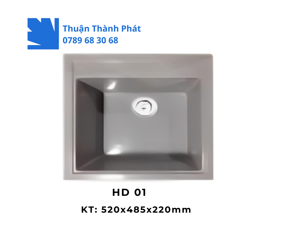 Chậu Đá HD 01 – Thiết Kế Vuông Tinh Tế