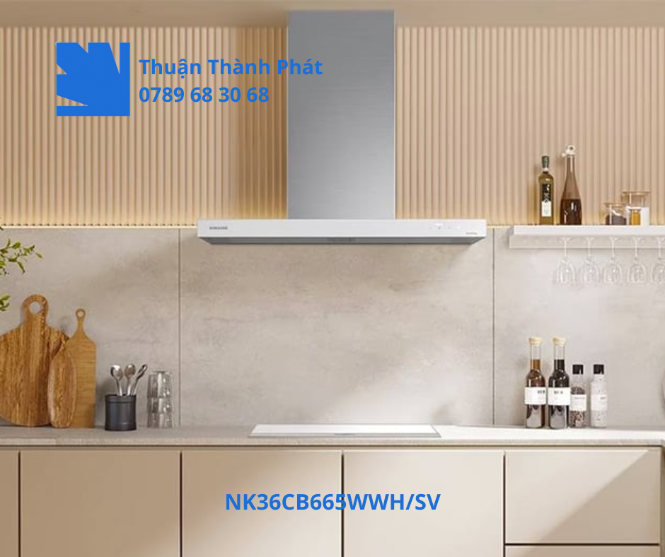 Máy hút mùi NK36CB665WWH/SV lắp đặt trong không gian bếp