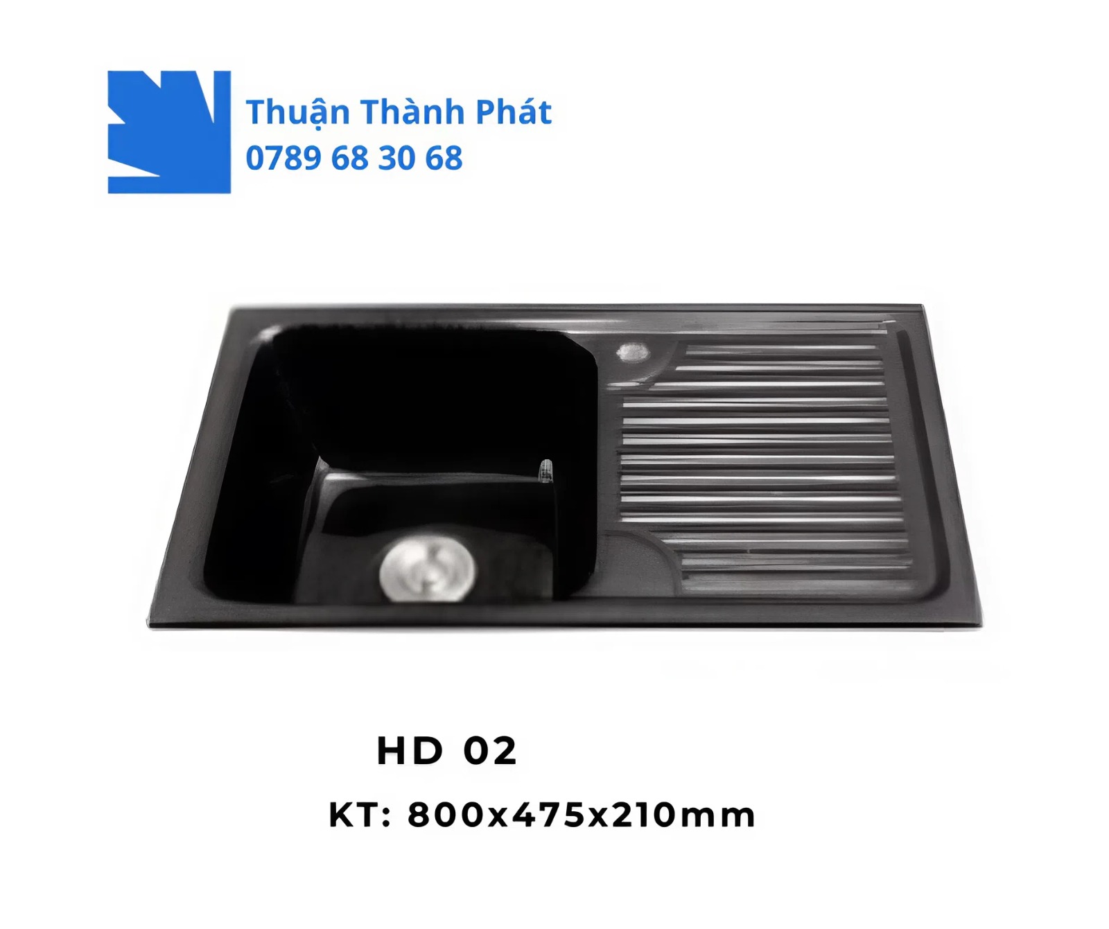 Chậu đá HD 02 – Sang trọng và bền bỉ cho không gian bếp.