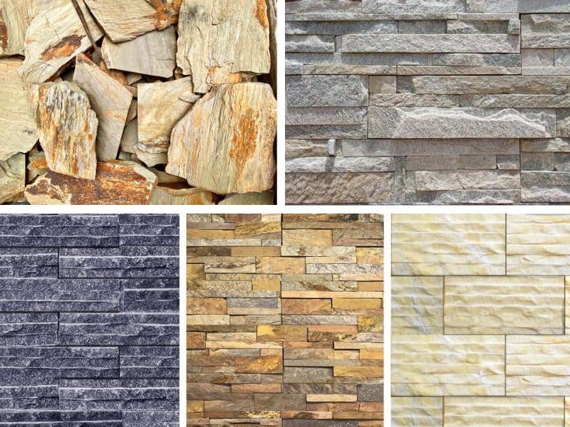 Gạch đá chẻ mẫu đá nổi