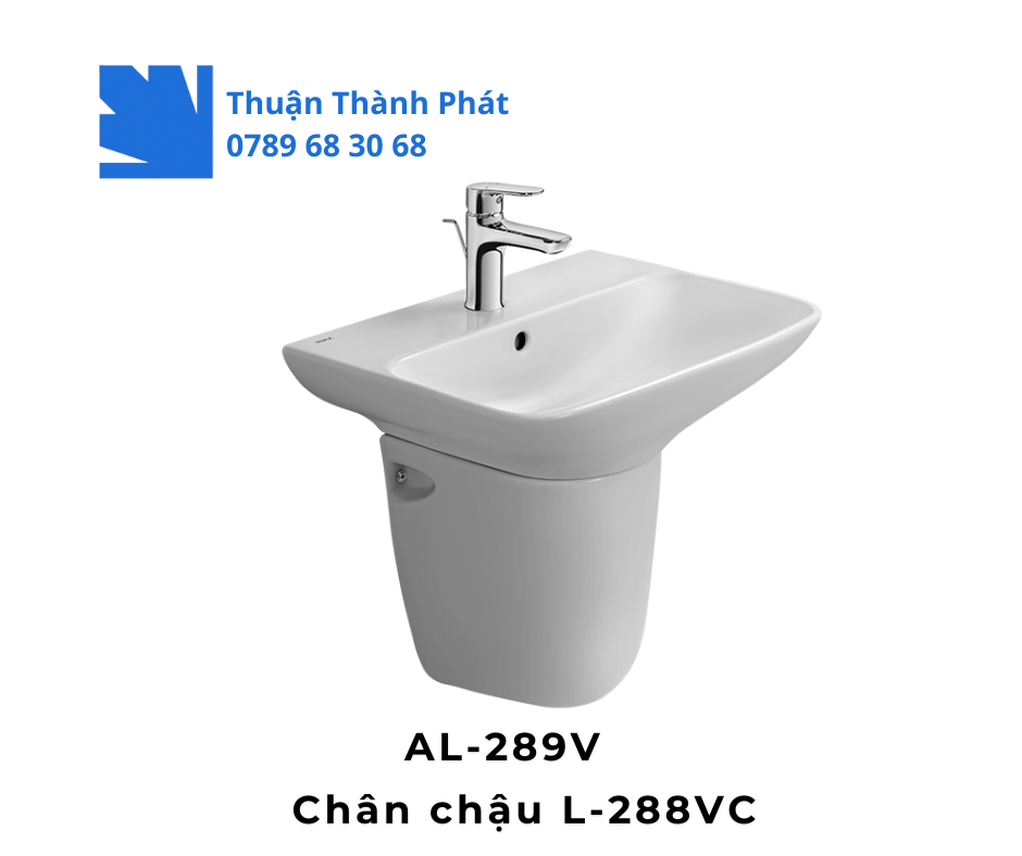 Lavabo Inax AL-289V treo tường kèm chân chậu L-288VC