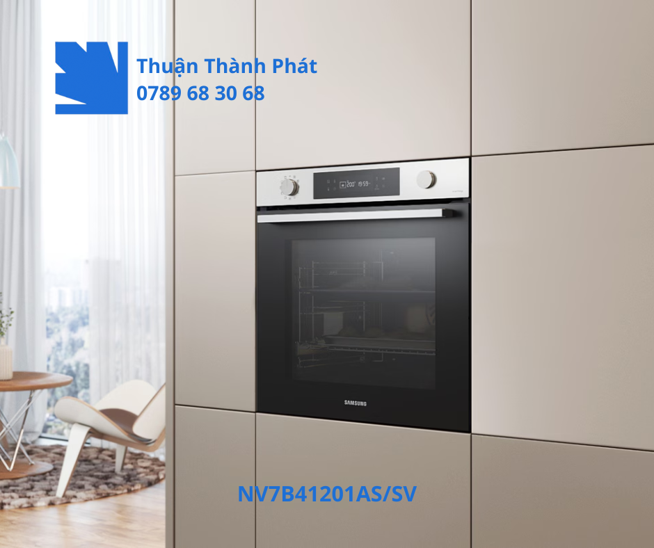 Lò Nướng NV7B41201AS/SV âm liền mạch với tủ & mặt đá