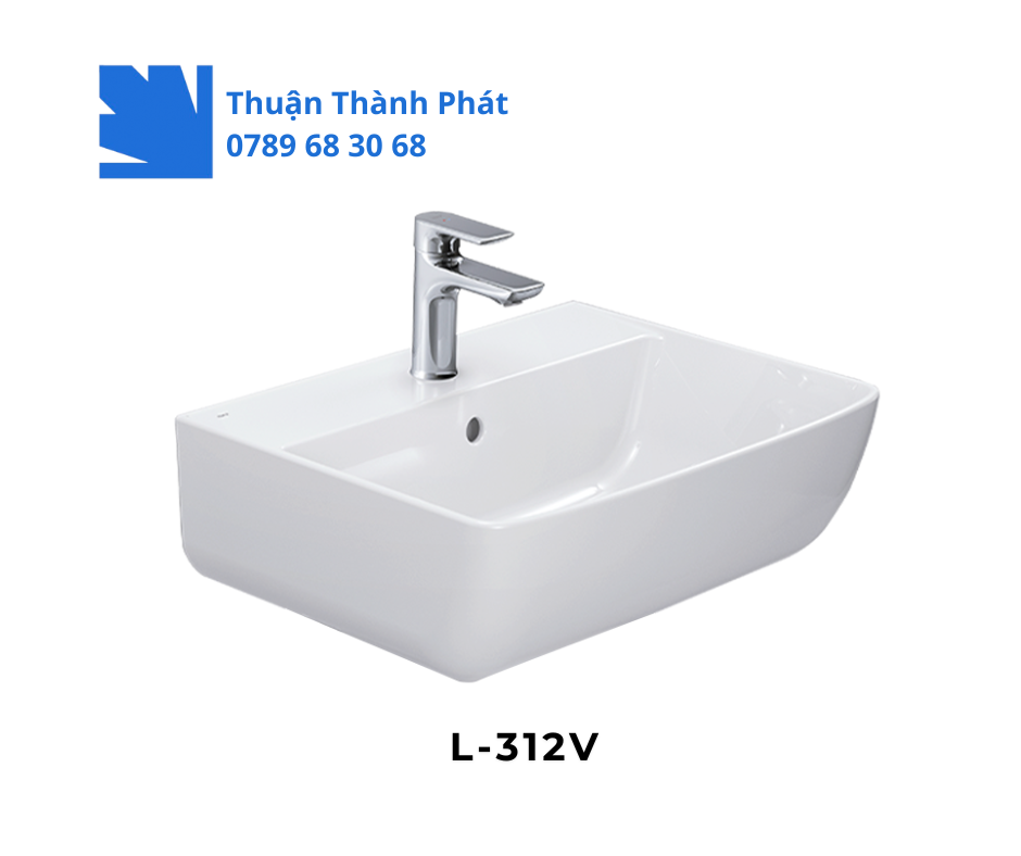 Lavabo Inax L-312V treo tường sứ trắng