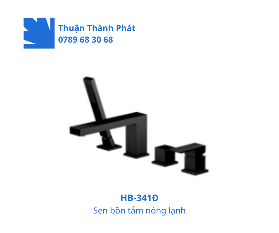 Sen bồn tắm nóng lạnh HB-341Đ màu đen