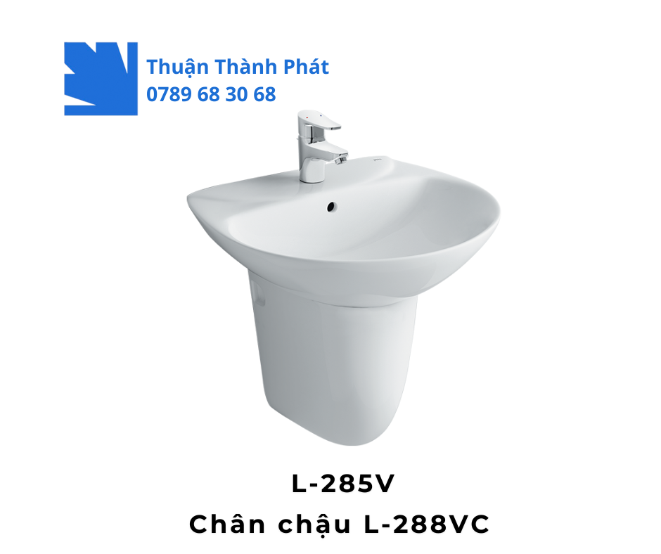 Lavabo Inax L-285V kèm chân chậu L-288VC