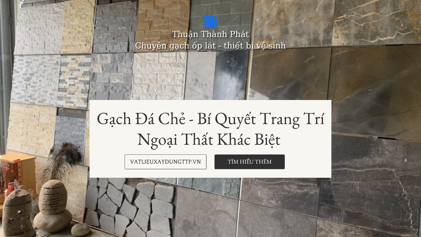 Gạch Đá Chẻ lý tưởng cho khu vực ốp cột và ngoại thất