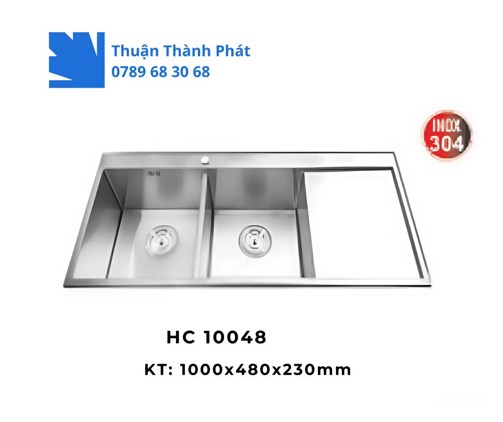 Chậu rửa chén inox HC 10048 cao cấp