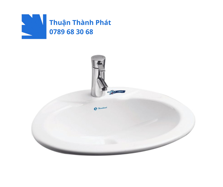 Lavabo âm bàn Thiên Thanh LB01 màu trắng – sang trọng và gọn gàng