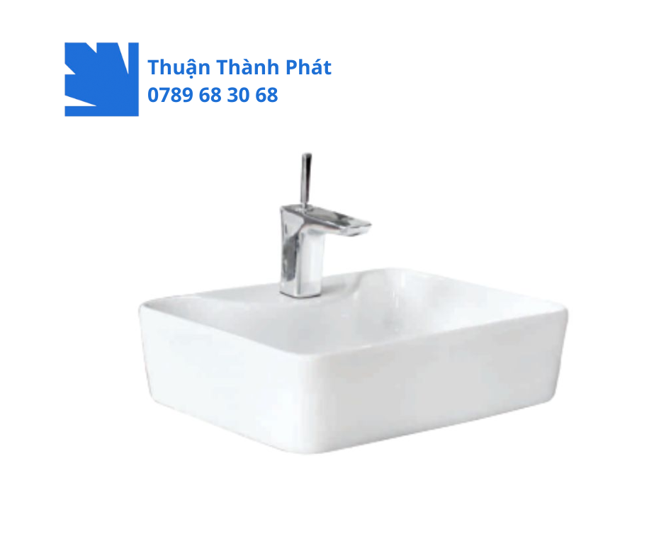 Lavabo Thiên Thanh LD01 đặt bàn màu trắng sang trọng