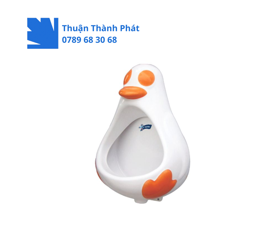 Bồn tiểu trẻ em Ducky UT65 treo tường màu trắng hình chú vịt