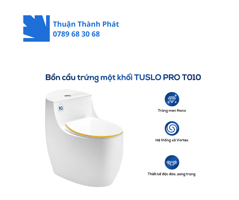 Bồn cầu 1 khối TUSLO PRO T010 toàn cảnh